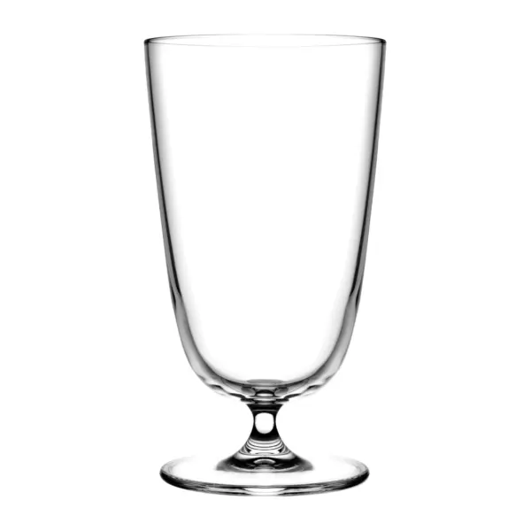 verre highball Bargiani de NUDE 37 cl, verre haut sur pied court, en cristallin sans plomb