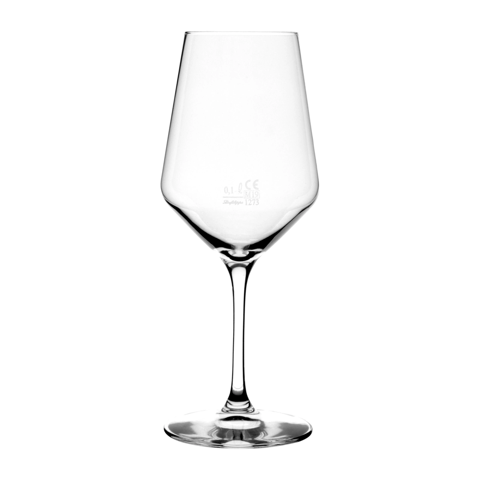 verre à vin jaugé : Revolution Power de Stölzle Lausitz, 49 cl, trait de jauge à 10 cl sur la coupe