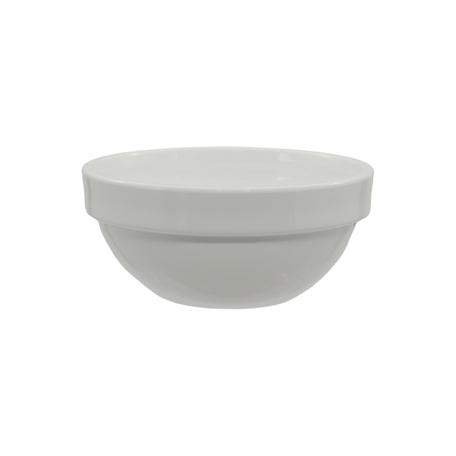 coupelle de dégustation : coupelle ronde blanche Friendly APS en PET recyclé, diamètre 7,5 cm, hauteur 3,5 cm, 5 cl