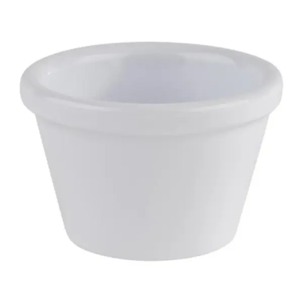 coupelle conique blanche Friendly APS en PET recyclé, diamètre 6 cm, hauteur 4 cm, 5 cl
