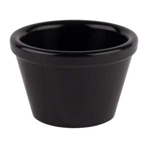 coupelle conique noire Friendly APS en PET recyclé, diamètre 6 cm, hauteur 4 cm, 5 cl