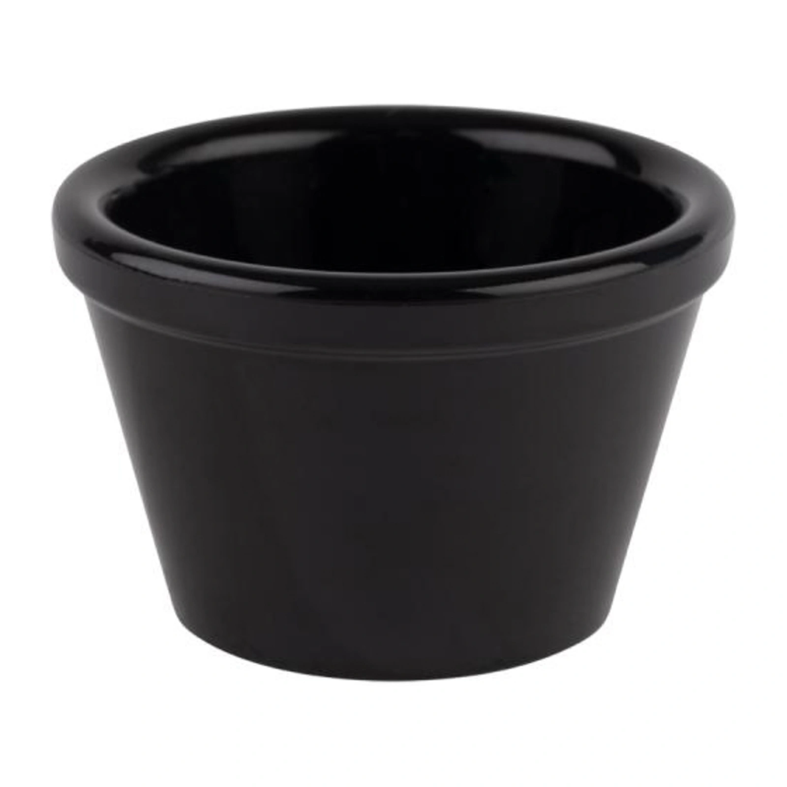 coupelle conique noire : coupelle Friendly APS en PET recyclé, diamètre 6 cm, hauteur 4 cm, couleur noire