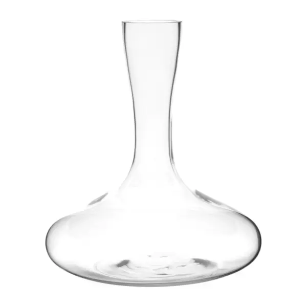 carafe à décanter Luigi Bormioli en verre, forme classique à base de 22 cm et col étroit, 0,75 l utile