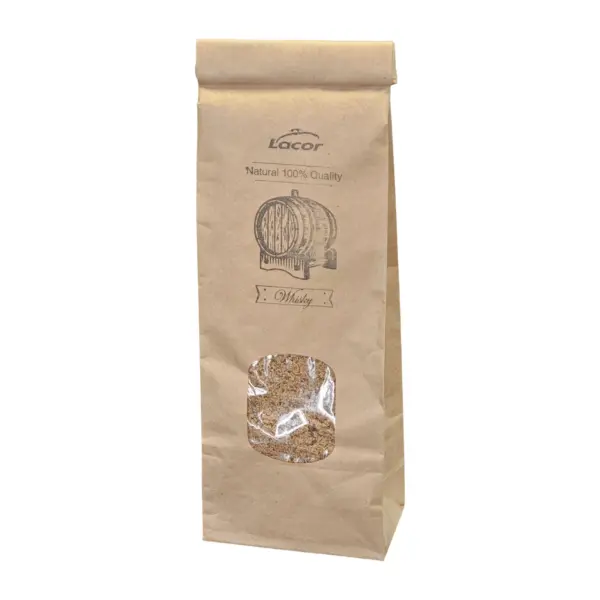 sciure pour fumoir Lacor Smokey au whisky, sachet de 100 g