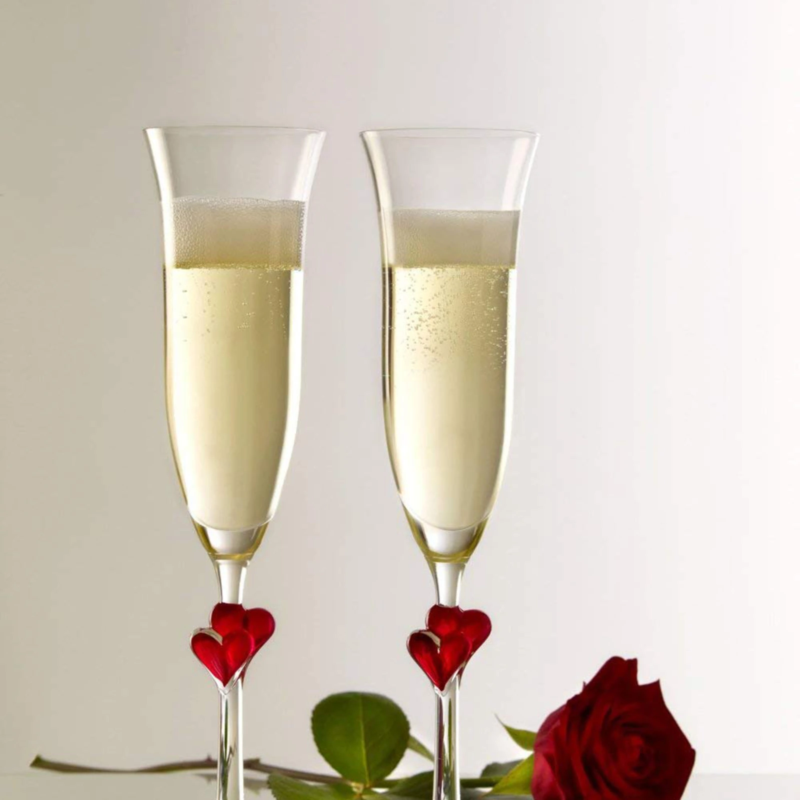 flûte à champagne L'Amour 17,5 cl, 24,2 cm de haut, en cristal sans plomb