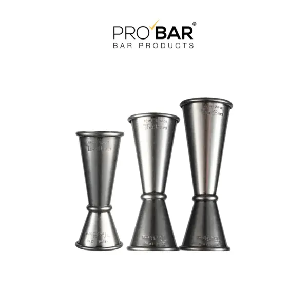 Jigger cocktail japonais Vintage en inox, 3 formats de 1,5 à 6 cl