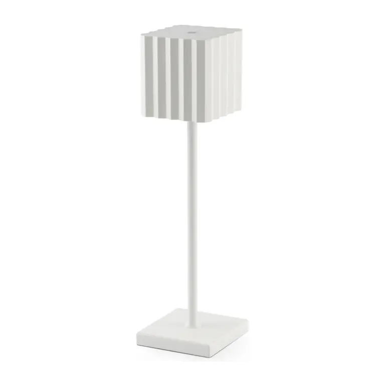 Lampe de table sans fil Cupcake LED rechargeable blanche 36 cm