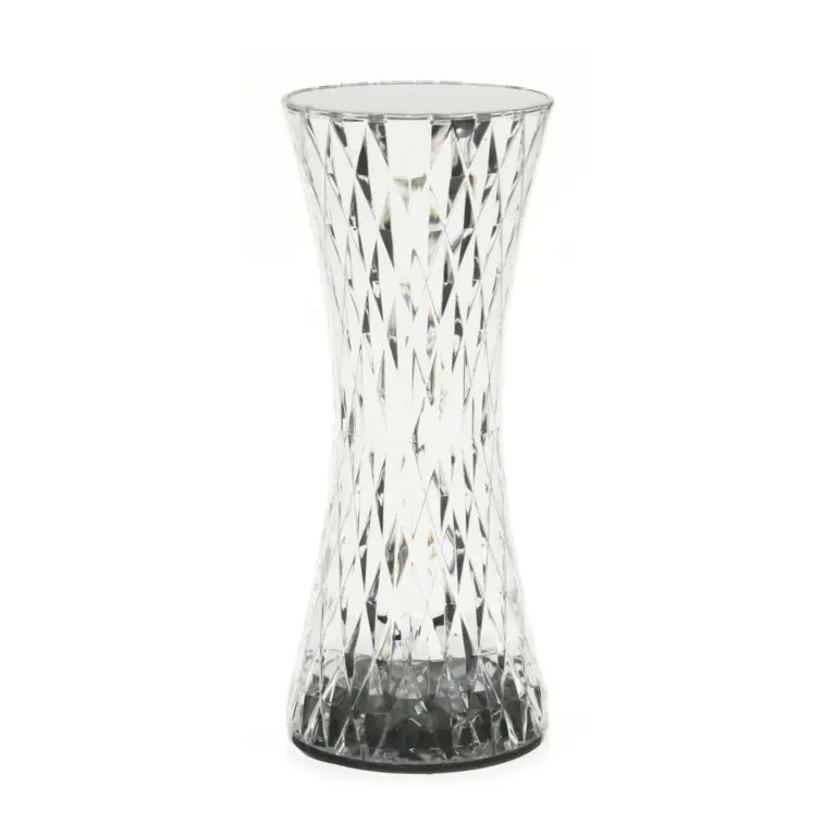 Lampe de table LED Reflex rechargeable transparente 19 cm
